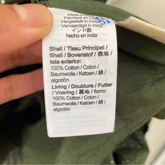 Madewell Floral Mix Square Neck Mini Dress Dark Forest Green 2 - Picture 13 of 13